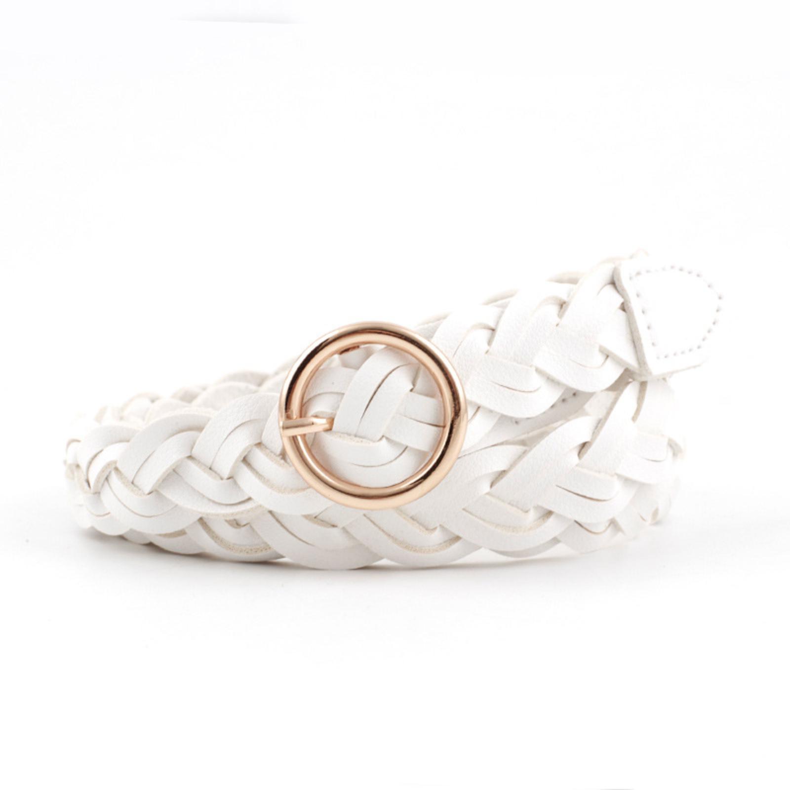 

Stylish And Versatile Women s Belt With Round Buckle One Size