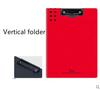 Fizz Horizontal A4 Folder 7colors Matte Texture Folder Portable Pad Portable Pen Tray Office Metting File Pocket 2 types