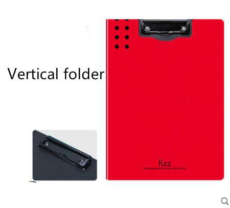 Fizz Horizontal A4 Folder 7colors Matte Texture Folder Portable Pad Portable Pen Tray Office Metting File Pocket 2 types