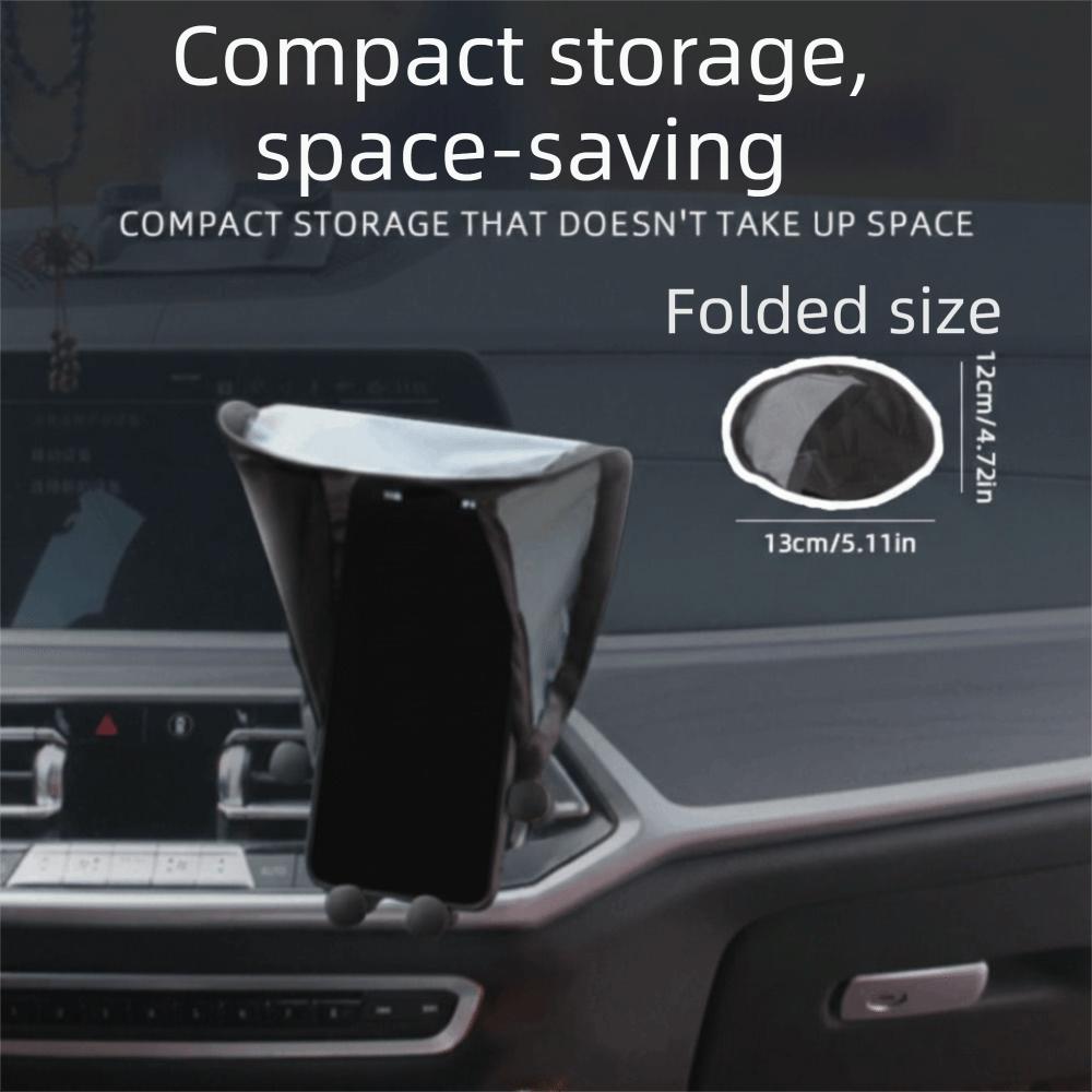 Compact Size Phone Umbrella Silver-Coated Fabric Car Phone Holder  Motorcycle Accessory