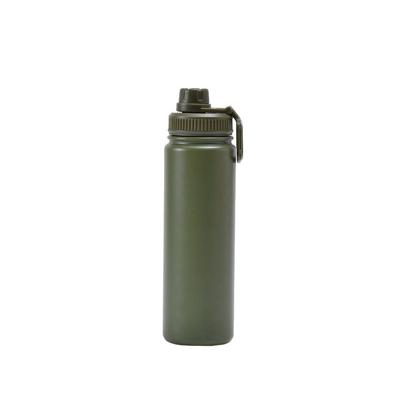 750ml Stainless Steel Vacuum Insulated Sports Water Bottle with 100% Leak-Proof Travel Lid, Large Capacity Portable Vacuum Pot