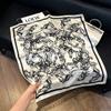 May Kaji Cashew Flower Square Scarf Retro Men's Silk Scarf Buckle British Style Scarf Men's Paisley Pattern Small Scarf Women