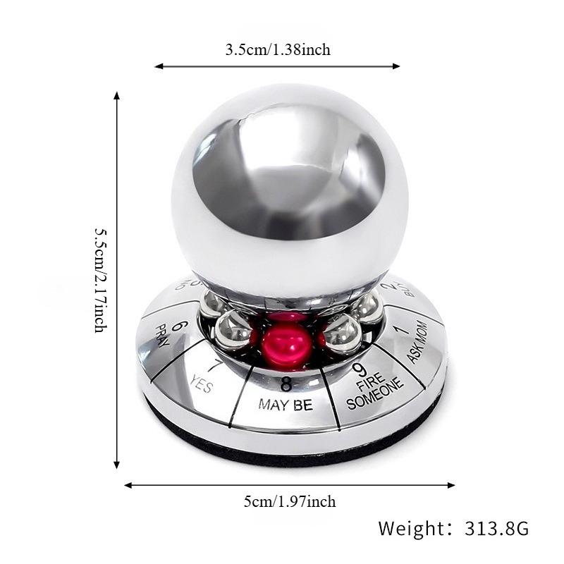1PC global direct sales decision ball zinc alloy lucky ball rotating metal creative fate decision ornament crafts