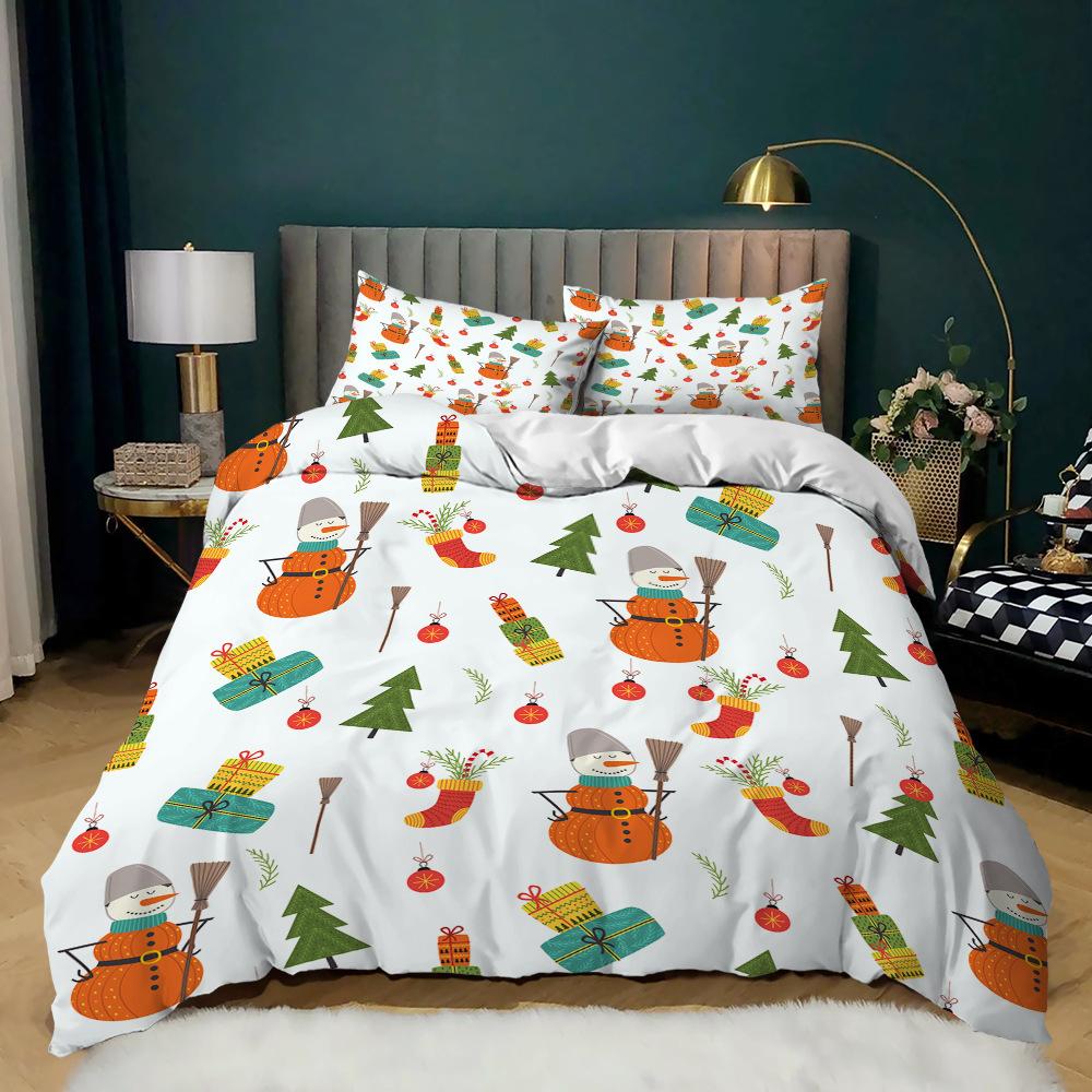 Christmas Set 3 Holiday Set Quilt Cover Gift Tree Three-Piece Set