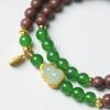 Guiyuan He Xiang Jade Gourd Bracelet: 0.6 Double Circle, Unisex Style, Chinese Herbal Medicine Beads, Buddhist Wenwan Hand String.