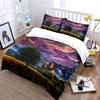 Colorful Landscape with Trees. Bedding Sets Duvet Cover Sets Duvet Covers Pillowcases(1 * Duvet Cover 2 * Pillowcases, Without Duvet Insert)