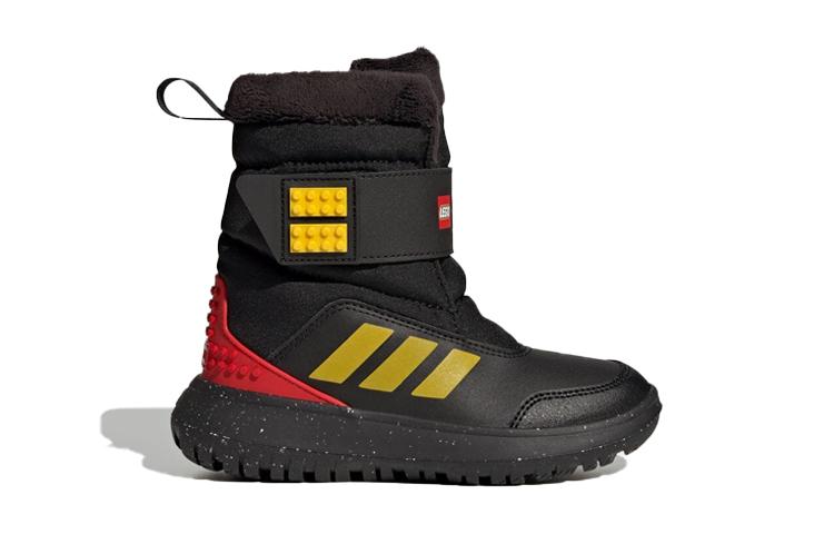 Stivali invernali LEGO x Adidas WINTERPLAY Antiscivolo, Resistenti all'abrasione, Termici per bambini Nero Rosso Giallo Bambini GW4420