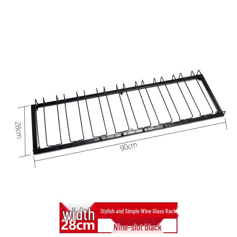 Upside-Down Red Wine Glass Rack for Hanging in Cabinets