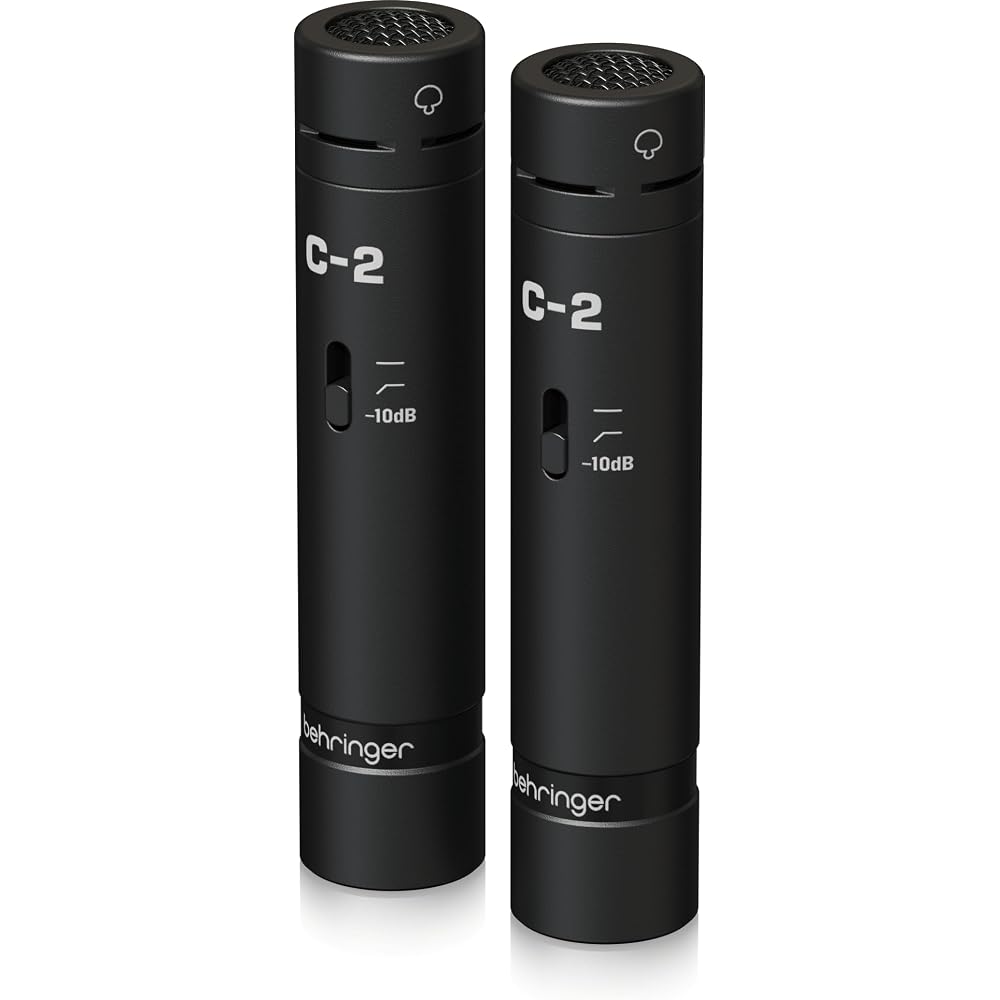 Behringer Behringer C-2 Dark Edition Stereo Matched Pair Condenser Microphone Black Model with Case