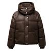 2025 new winter clothes, Korean version of short women's down cotton clothes, loose bread jackets, cotton jackets, fashionable hooded padded jackets