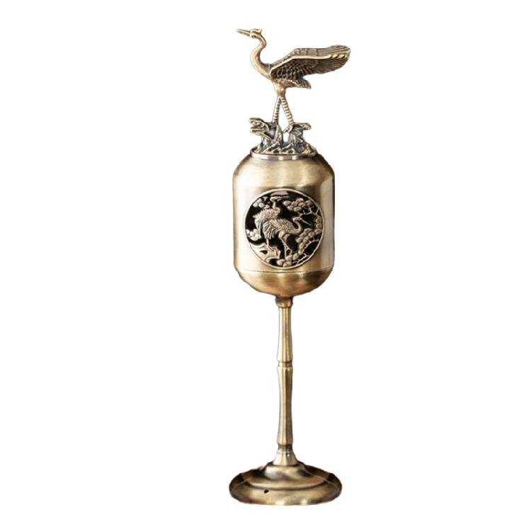 

Decorative Bronze Finish Incenses Holder Oriental Theme Antique Metal Scented Burners Diffuser for Home Office Decors