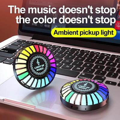 RGB LED Ταινία Φώτα Ατμόσφαιρας Ελέγχου Ήχου Έξυπνος Έλεγχος Εφαρμογής Λάμπα Μουσικής Ρυθμού για Αυτοκίνητο Μπαρ Δωμάτιο Gaming Διακόσμηση Επιφάνειας Εργασίας