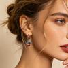 New 925 Sterling Silver Christmas Dangle Earrings Holly Snowflake Bell Design Drop Earring Jewelry Christmas Gift For Women Girl