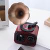Gramophone Music Box Novel Plastic Gift for Housewarming Desktop Decor Office Adorn Decorative Vintage Delicate Adornment