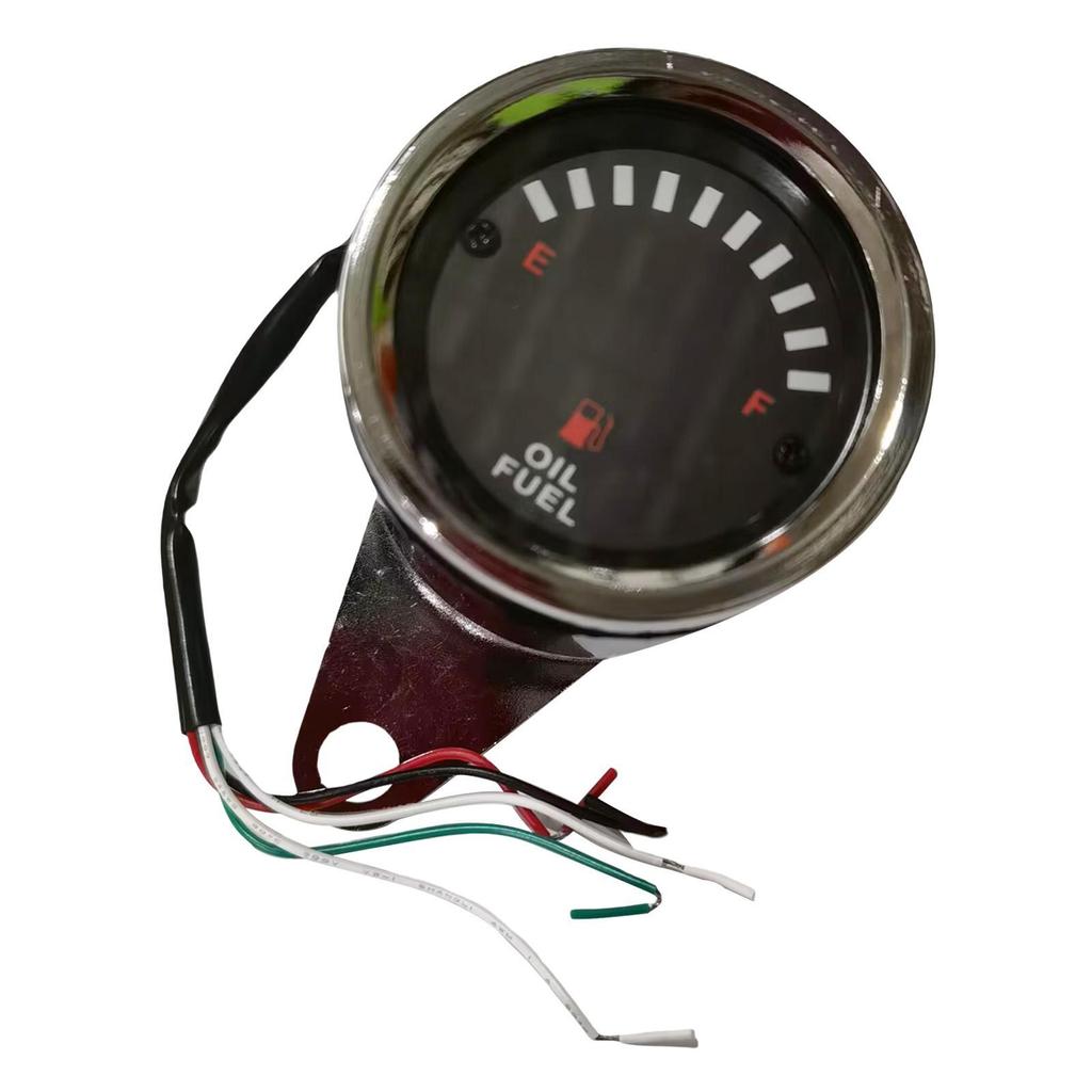 60mm Universal Car Motorcycle Fuel Level Meter Gauge LED Light Display 12V