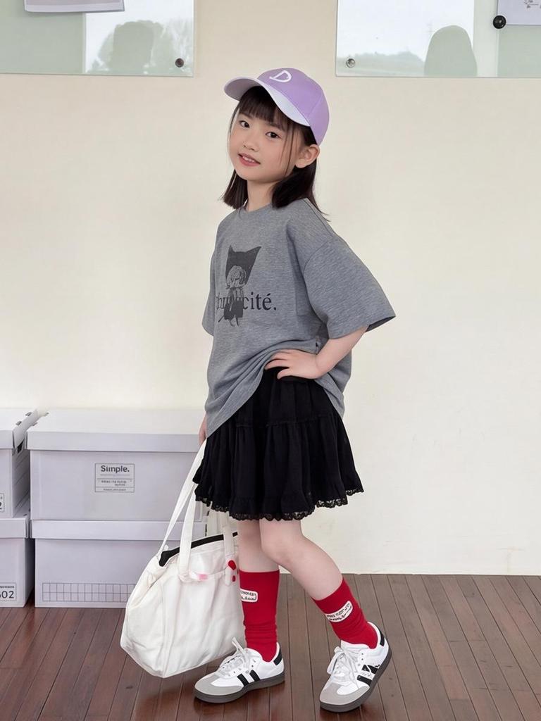 New Summer Kids' Cartoon Cat Short Sleeve T-shirt - Boys' Casual Korean Style Top