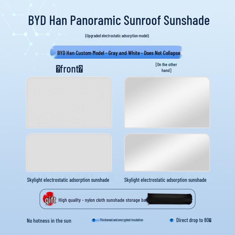 BYD Seal Tang Han Suede Heat Insulation Sunroof Shade