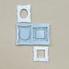 Embossed Retro Frame Silicone Mold for Cake and Clay Decoration