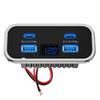 12/24V QC3.0 PD Car Charger Socket Quick Charge Dual USB Dual QC 3.0 Fast Charging Outlet Panel Adapter for Truck Camper Caravan