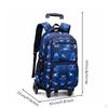 Large Capacity Rolling School Backpack Lightweight Kids Trolley for Students, Travel Black