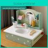 Wooden Childrens Toy Dollhouse Dressing Table Playset For Girls Imaginative Role Play