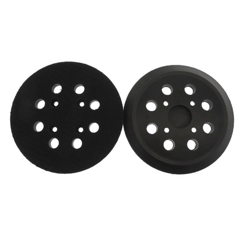 

5Inch 8 Hole Replacement Sanding Pad Heavy Duty Rubber Base Plate for Efficient Dust Removal Power Tool Accessories 2pcs 1