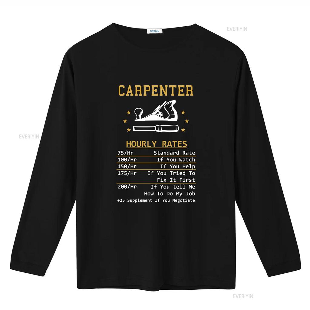 Premium Funny Carpenter Hourly Rate Table Novelty Joke Carpentry Joiner Workwear Motif Birthday Anniversary gift Unisexs vintage