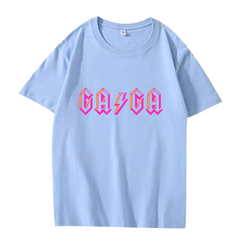 LADY GAGA Graphic T Shirt 2025 New Men ’s Women Oversized 100% Cotton Streetwear Fashion Short Sleeve Summer Print Unisex Tops