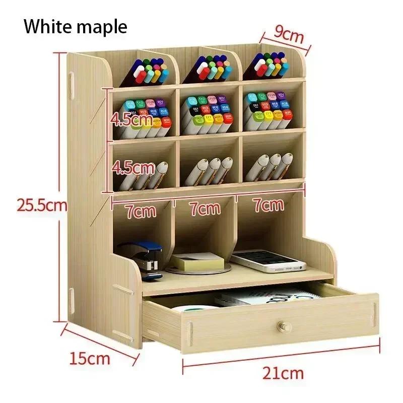 

Multi-Functional Pen Holder Small-scale Desktop Household Multi Grid Design Environmentally Friendly and Practical Storage Box