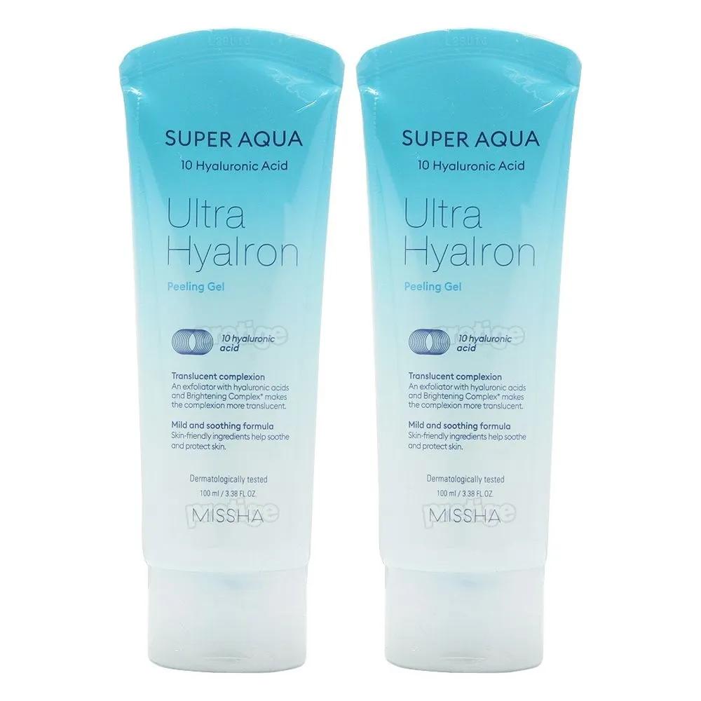 MISSHA Super Aqua Ultra Hyaluron Peeling Gel 100ml x 2