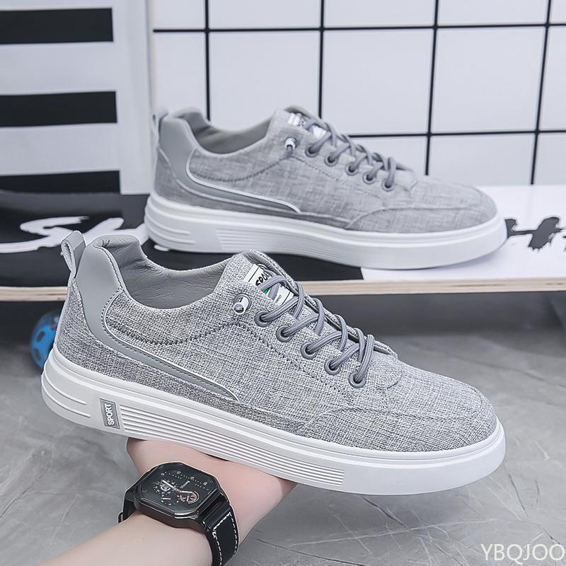Fashion Men's New Fashionable Canvas Sneakers Sports and Leisure Vulcanized Shoes Flat Bottomed Commuting Style Shoes Zapatos Hombre