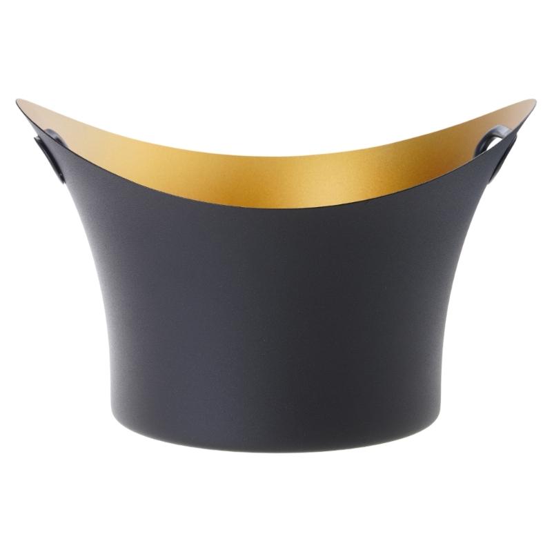 Banquets Ice Pail Stainless Steel Beverage Coolers Large Capacity Ice Bucket with Handle for Parties and Gatherings