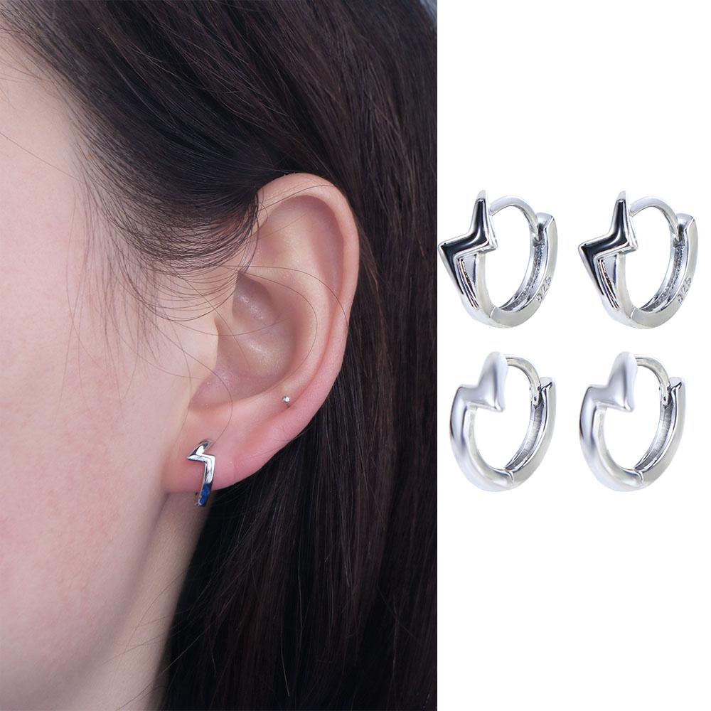 Street Wear Créatif Boucles d'Oreilles Anneau Fête Punk Femmes Boucle d'Oreille Boucles d'Oreilles Coréennes Accessoires Hommes