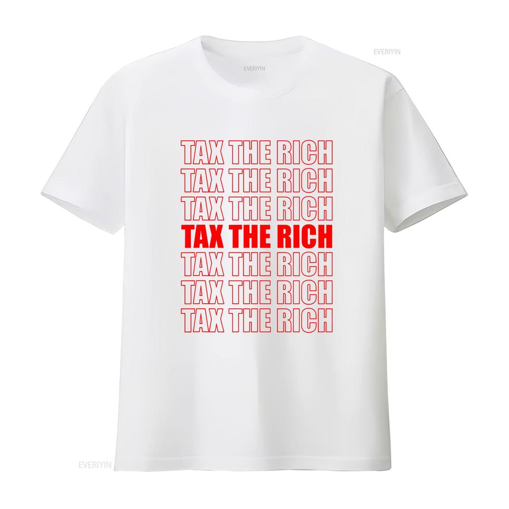 Belast de Rijke Grappige Eerlijke Uitspraak T-shirt Trendy Ontwerp voor Gedurfde Uitspraken vintage Gewassen Casual Comfortabel Lichtelijk mode