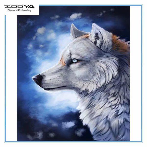 

ZOOYA DIY 3D Алмазная картина животное волк вышивка крестиком домашний декор