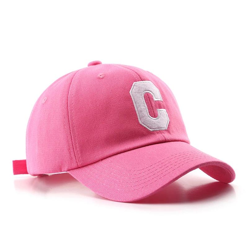 New Retro C Letter Embroidered Unisex Baseball Cap for Women Hip Hop Solid Snapback Hats Men Adjustable Summer Sun Trucker Hat