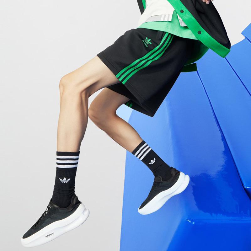 Adidas Originals Trefoil 3 Stripes Minimalistisk Elastisk Midje Shorts Herre Underdeler Svart II5781