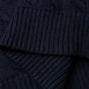 Polo Ralph Lauren SS22 Solid Color Cable Knit Crew Neck Sweater Men sweater Blue MNPOSWE16810058-B82