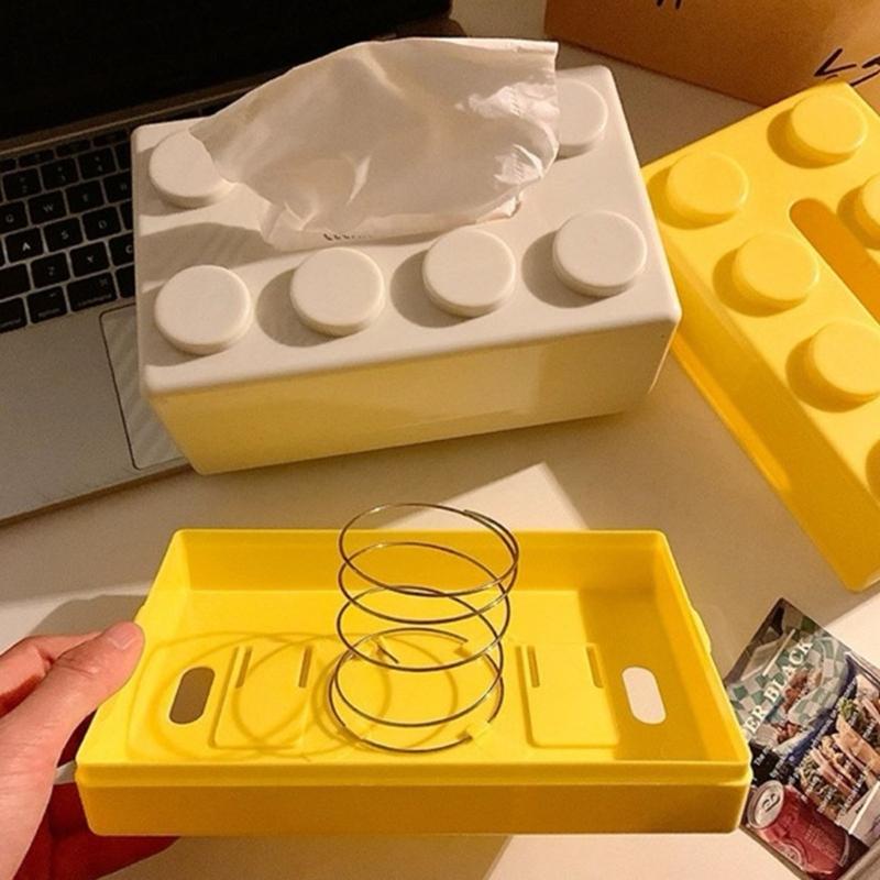 Innovative Brick Design Tissue Holder Multipurpose Desktop Paper Towel Organizer Napkin Dispenser Kitchen Decoration