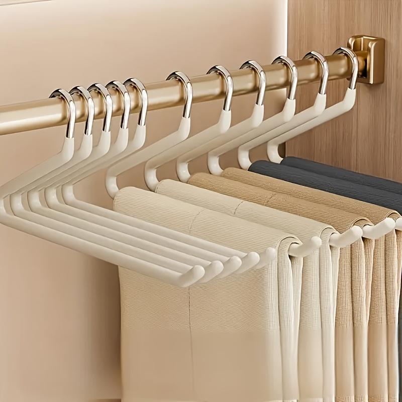 30pcs Heavy-Duty Z-Shaped Pants Hanger Durable Metal Multi-Function Wardrobe Clothing Organizer Trousers Shirts Clothes Hangers