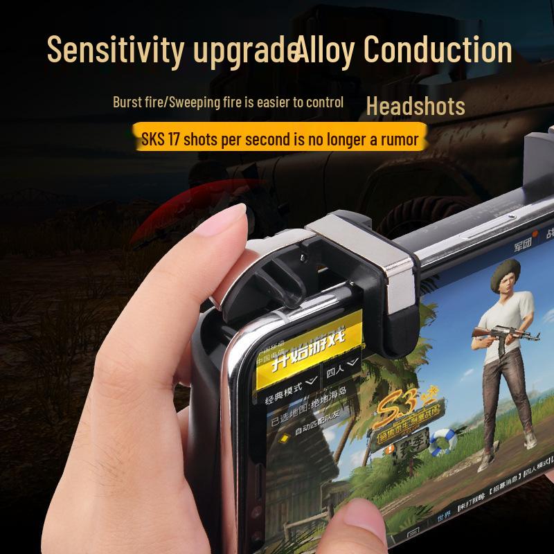 PUBG F1 Four-Finger Controller with Fast Heat Dissipation for Mobile Phones