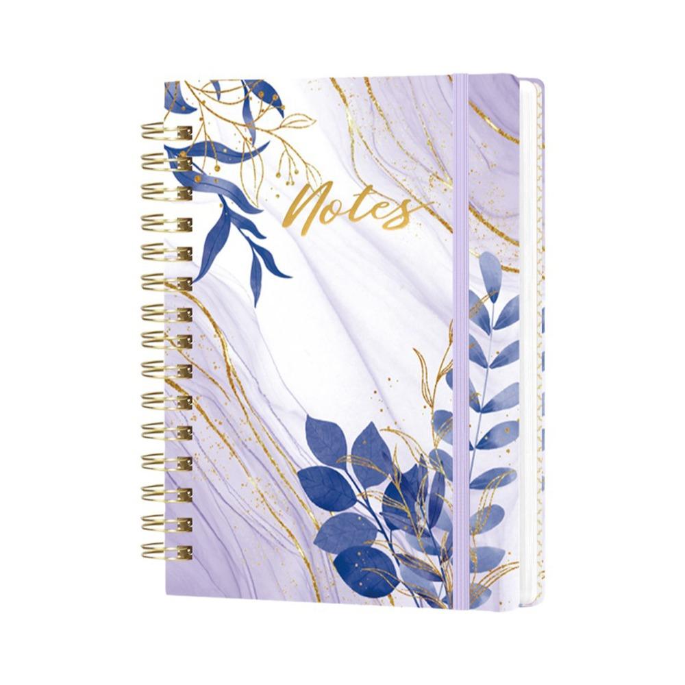 Hardcover Coil Notebook A5 Hardcover Notebook Stylish Spiral Notebook Office Notes H