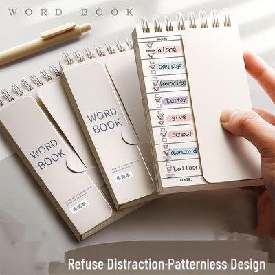 Bloc-notes adhésif portable et carnet de poche pour vocabulaire