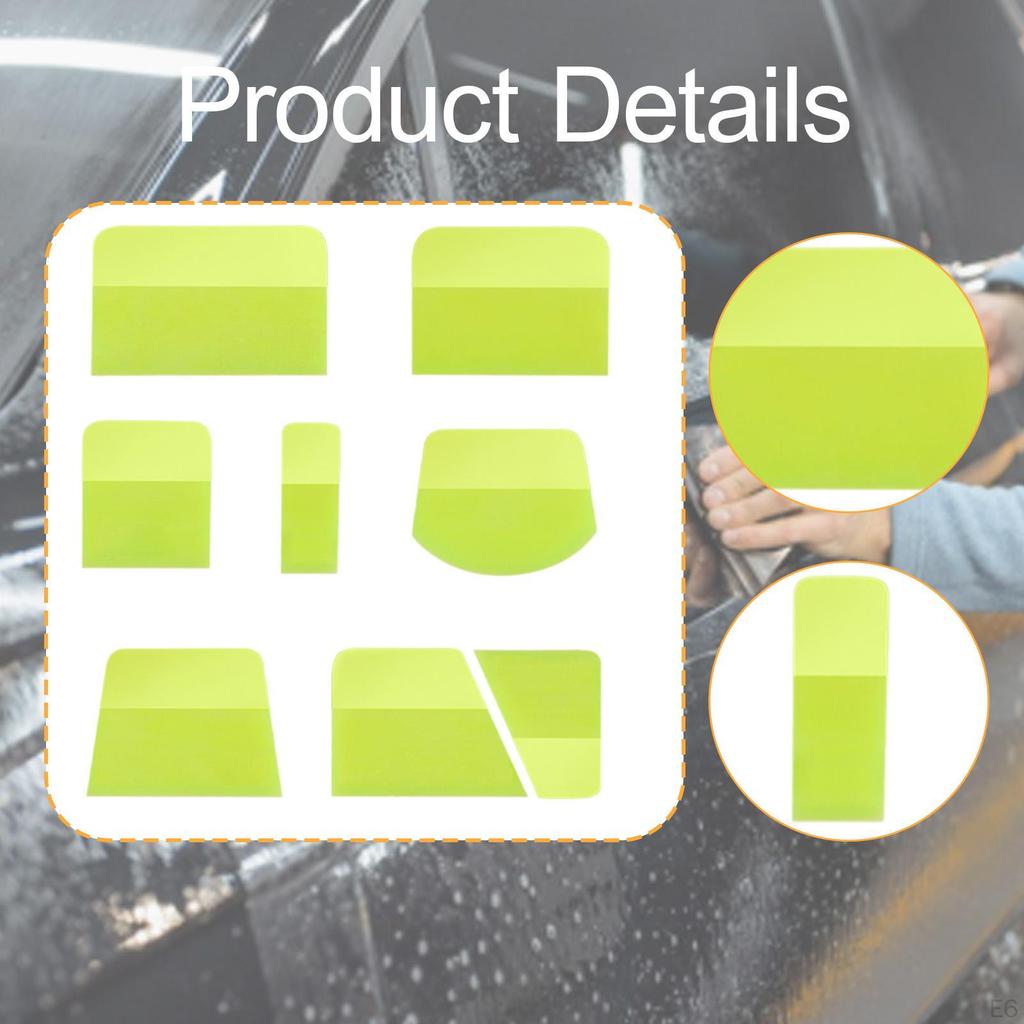8 PPF TPU Squeegees for Car Film, Practical Vinyl Window Tinting Tools Protection And Paper
