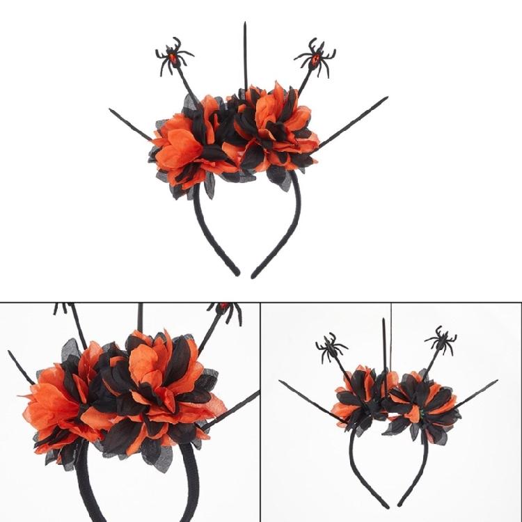 Stylish Headbands Beautiful Halloween Headdress Ornament Stylish Rose Headpiece for Party Dress Up