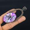 Pink Dendrite Opal 999 Copper Wire Wrapped Pendant, Handmade Gemstone Pendant Jewelry, Gifts For Wife Brand New Pendant