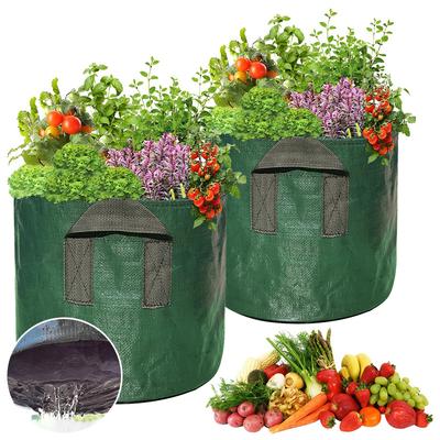 1-10 Gallonen Pflanzenzuchtbeutel Kartoffel-Gemüse-Pflanzbeutel Outdoor-Gartenaccessoires Blumentopf Pflanzzubehör