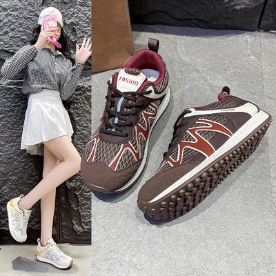 Moda Kobiety 2025 Nowe Siatkowe Trampki Damskie Projektant Retro Buty do Biegania Modne Oddychające Damskie Buty Sportowe Tenis Feminino