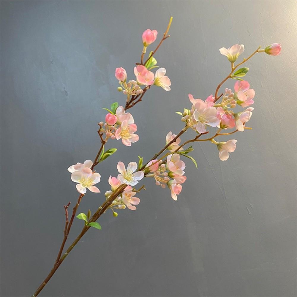 2 Fork Artificial Apple Blossom Branch 84cm Faux Flowers Elegant Cherry Blossom Branch  Living Room
