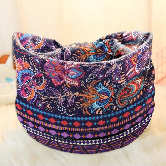 Wide Headband Sweat Absorbing Terry Ring Non Slip Elastic Hairband Boho Turban Knotted Headwrap Fashion Accessory